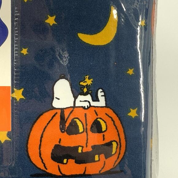 New Berkshire Peanuts Snoopy Woodstock Magic Pumpkin Blue Queen Sheet Set 4 Pc. - Picture 4 of 6